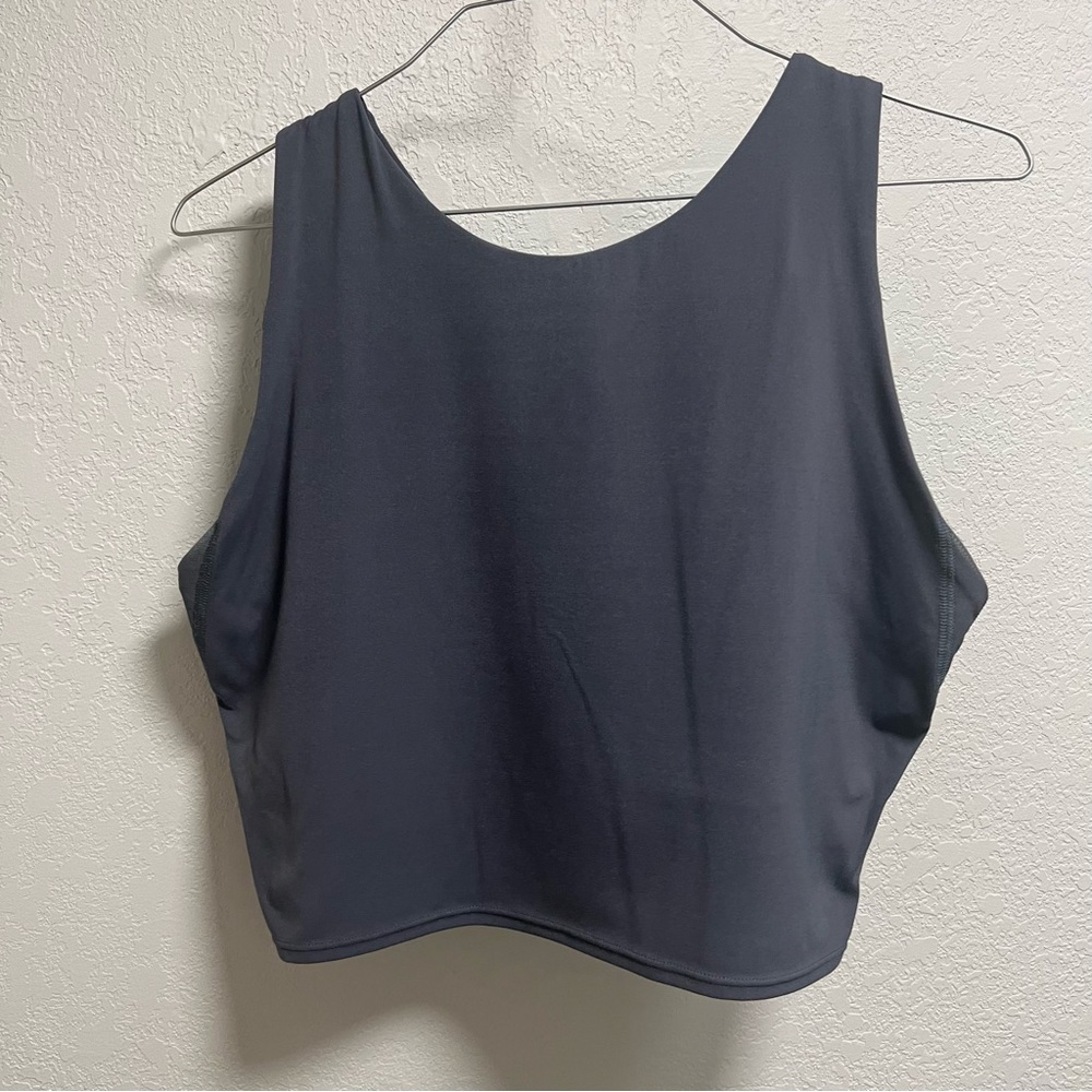 Avia Sleeveless Periwinkle Cropped Sports Bra